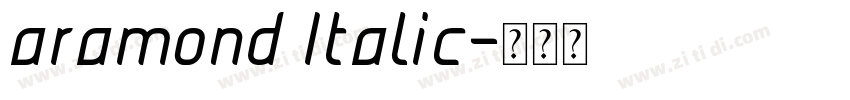 aramond Italic字体转换 aramond Italic字体转换